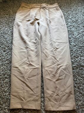 Old Navy Camel Straight-Leg Petite Trousers